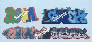 Modern "Tagger" Graffiti Decals -- Set #30 Phame/Deva