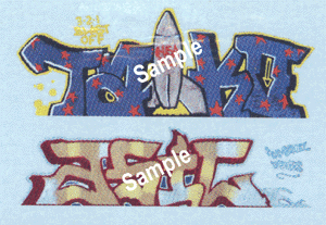 Modern "Tagger" Graffiti Decals -- Set #33 Asic/Tako