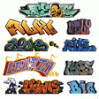 Graffiti Decals Mega Set -- Set #2 pkg(9)