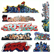 Graffiti Decals Mega Set -- Set #3 pkg(8)
