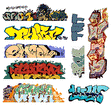 Graffiti Decals Mega Set -- Set #6 pkg(9)