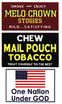 Barn Sign Decals -- Set #5 - Melo Crown Stogies, Mail Pouch, One Nation