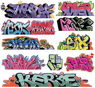 Graffiti Decals Mega Set -- Set #8 pkg(11)