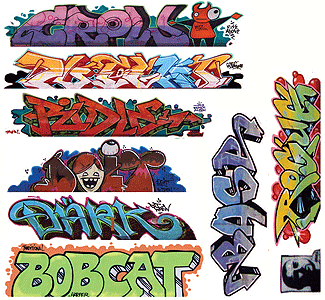 Graffiti Decals Mega Set -- Set #9 pkg(9)