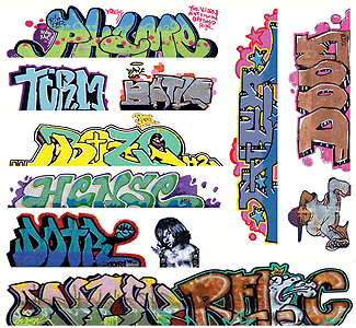 Graffiti Decals Mega Set -- Set #10 pkg(11)