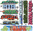 Graffiti Decals Mega Set -- Set #11 pkg(9)