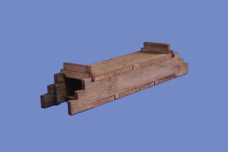 Wood Box Culvert -- 3.2 x 3/4 x 1/2"  8.1 x 1.9 x 1.3cm