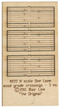 Wood Grade Crossing pkg(3) -- One Lane