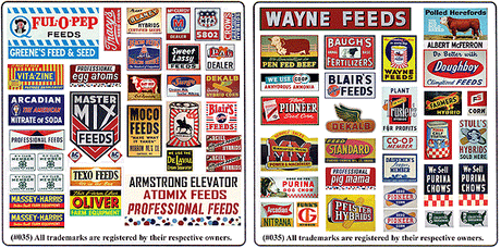 Printed Advertising Signs -- Vintage Feed & Seed Signs