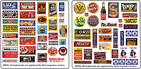 Storefront & Advertising Signs -- Porcelain Advertising Set #2