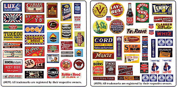 Storefront & Advertising Signs -- Porcelain Advertising Set #2