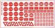 Highway Signs -- Regulatory Signs #2 1930-Present (red, white)