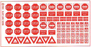 Highway Signs -- Regulatory Signs #2 1930-Present (red, white)