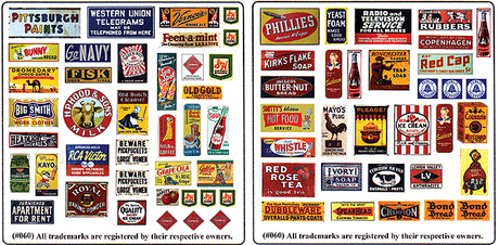 Storefront & Advertising Signs -- Porcelain Advertising Set #1