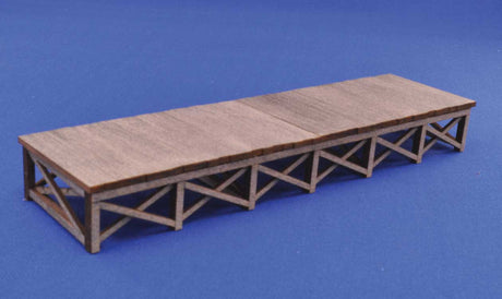 Loading Dock -- Laser-Cut Wood Kit - 3 x 3/4"  7.6 x 5.9cm