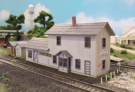 Blairstown 2-Story Depot -- Kit - 4-1/2 x 1-1/2"  11.2 x 3.7cm