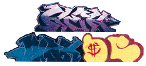 Modern "Tagger" Graffiti Decals -- Set #6 Hek/Junk