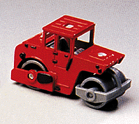 Construction Equipment - Road Surface Compacter -- Red