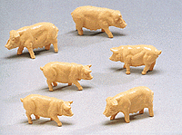 Farm Animals - Pigs -- Pink