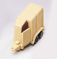 Single Stall Horse Trailer -- Tan