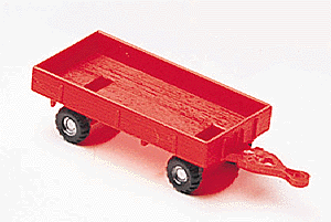 Small Flatbed Tailer -- Red