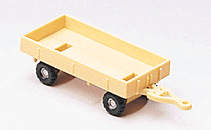 Small Flatbed Trailer -- Tan