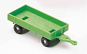 Small Flatbed Trailer -- Green