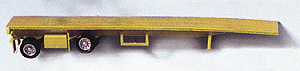 Trailer Only - Spread Axle Flatbed -- Yellow