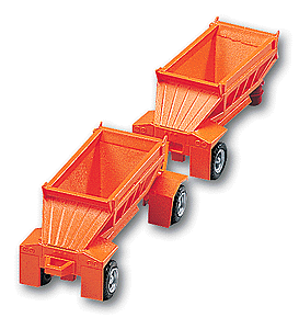 Trailer Only - Double-Bottom Dump Type pkg(2) -- Orange