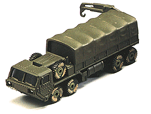 Military US/NATO - Heavy Trucks -- HEMTT M977 Cargo Carrier w/Crane & Canvas Cover (Olive Drab)