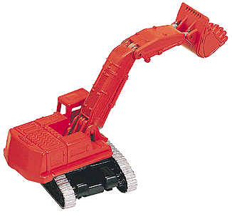 Construction Equipment - Hydraulic Excavator -- Orange