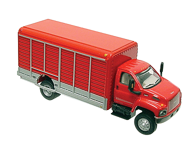 2-Axle Beverage Delivery Truck - GMC Topkick -- Red