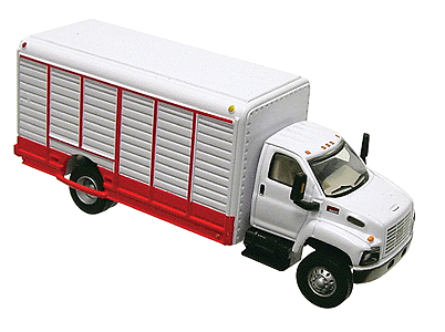 2-Axle Beverage Delivery Truck - GMC Topkick -- White