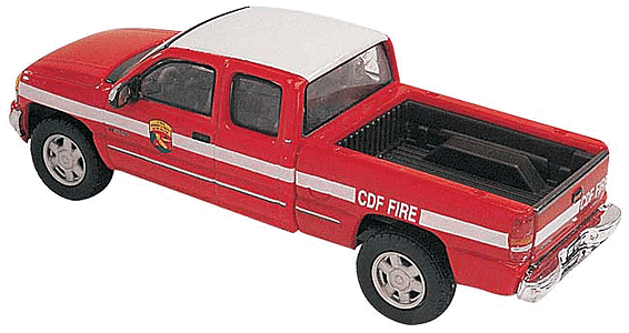 American Trucks - GMC Sierra Pick Up w/Extended Cab -- California Dept. of Forestry (red)