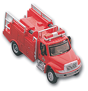 Emergency - 2001 International Brush Fire Pumper -- Red Cab & Body