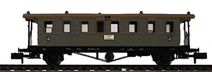 2-Axle Passenger Car Exclusive Model -- K.W.St.E. Era I (green)
