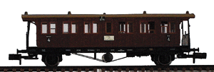 2-Axle Passenger Car Exclusive Model -- K.W.St.E. Era I (brown)