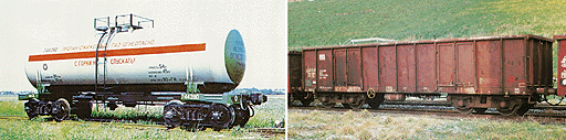 Russian Tank Car Set -- Era V (2) Tank Cars & (1) Driving Cab w/1 Coupling EAS