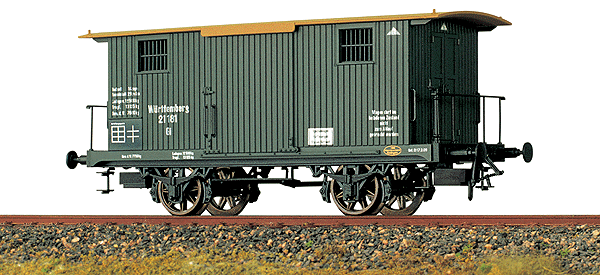 Covered Freight Car -- Royal Wurrtemburg State Railways (K.W.St.E) #21181 Era I