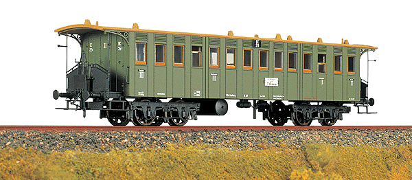 4 Axle Passenger Car -- K.W.St.E. (green)
