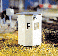 Lineside Phone Box -- 1 x 3/4"  2.5 x 1.8cm
