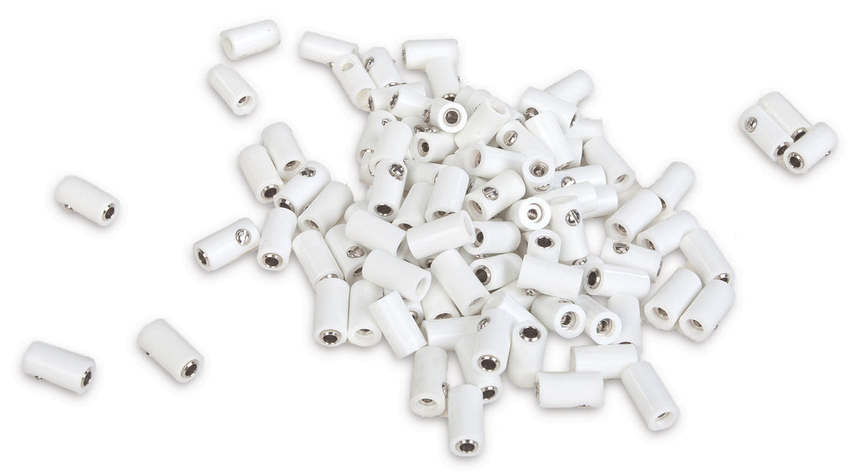 Round Sockets -- White, 3/32"  .25cm Diameter