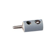 Round Plugs w/Crossover Hole -- Gray