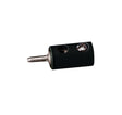 Round Plugs w/Crossover Hole -- Black