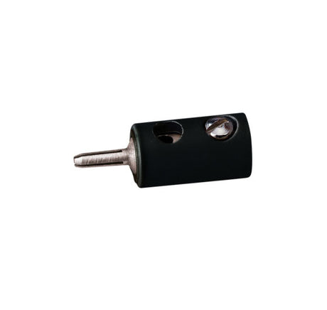 Round Plugs w/Crossover Hole -- Black