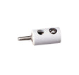 Round Plugs w/Crossover Hole -- White