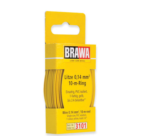 33' Solid Stranded Copper Wire -- Yellow