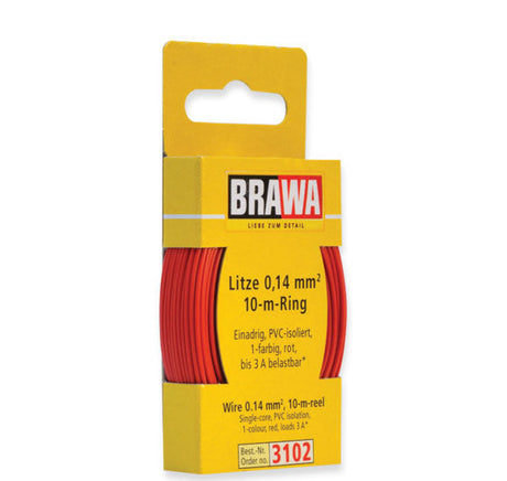 33' Solid Stranded Copper Wire -- Red