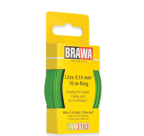 33' Solid Stranded Copper Wire -- Green