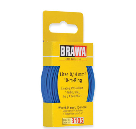 33' Solid Stranded Copper Wire -- Blue